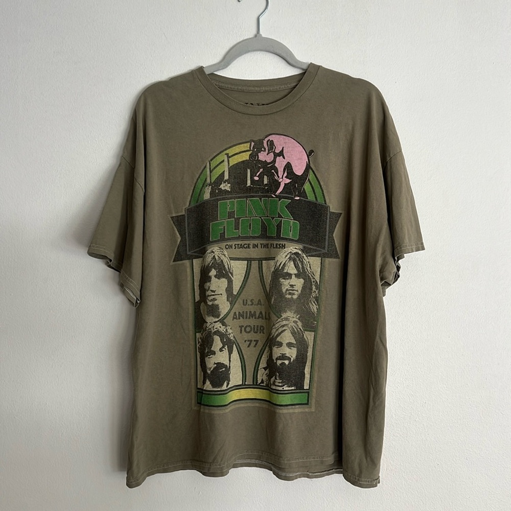 Urban Outfitters Pink Floyd 1977 USA Animals Tour Oversized T-Shirt Dress
